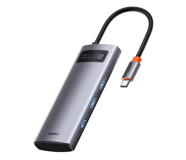 Baseus Hub USB-C 5w1 (x USB 3.0, HDMI, USB-C PD) - 1088611 - zdjęcie